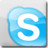Skype White Icon
